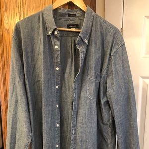 J.Crew Stretch Chambray Shirt XXL